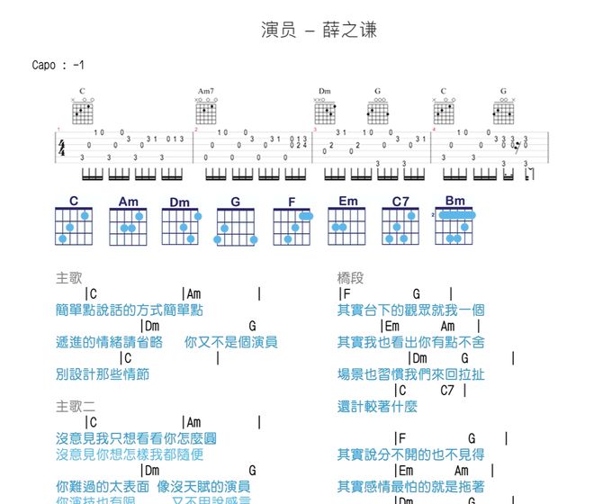 高德娱乐五首收集热门吉他谱：吉他弹唱初学必备(图5)